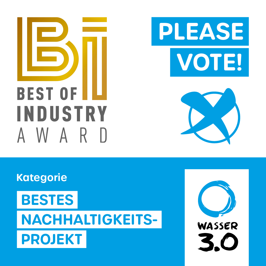 Best of Industry Award Nominierung für Wasser 3.0 - Abstimmung läuft - jetzt voten