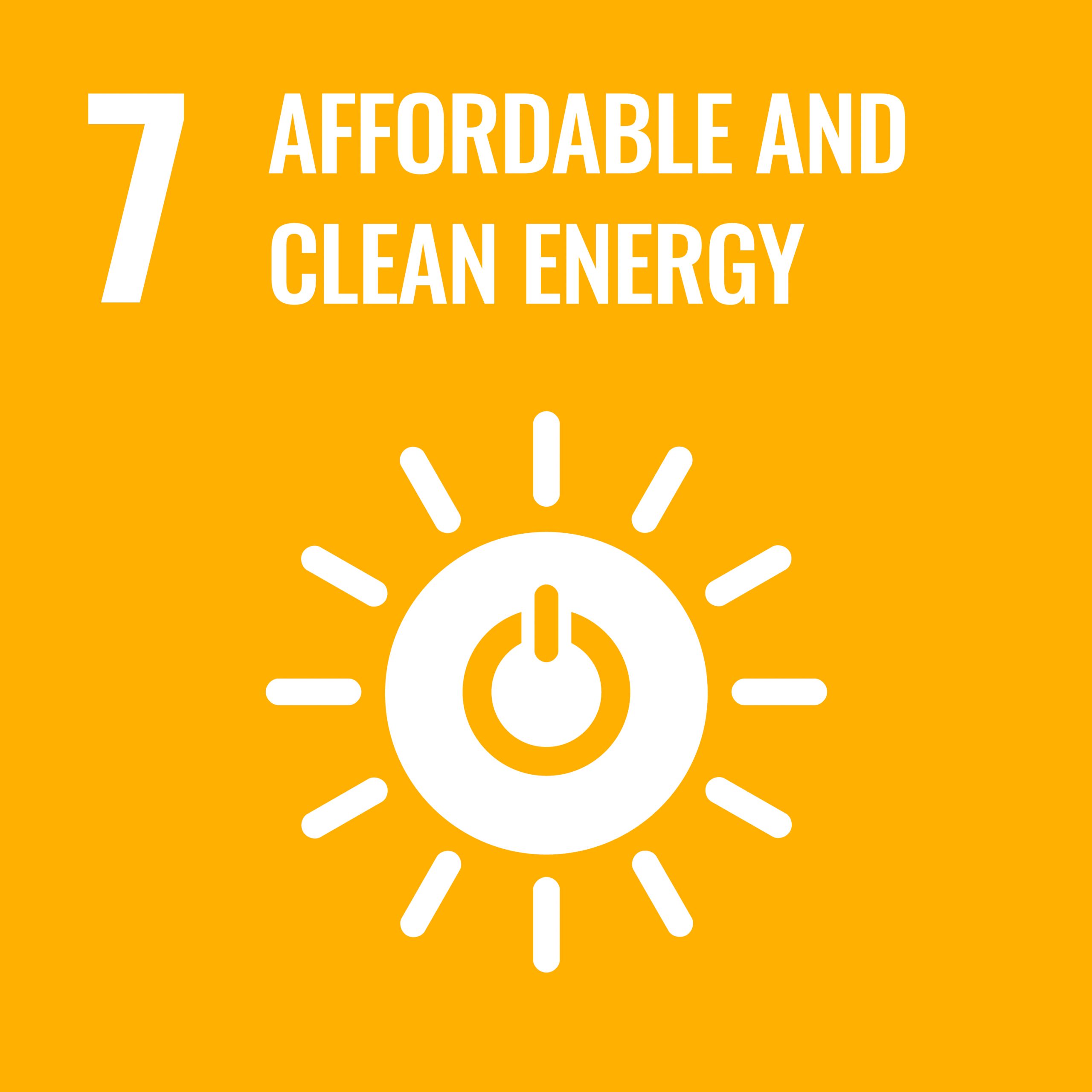 Affordable and clean energy - SDG 7