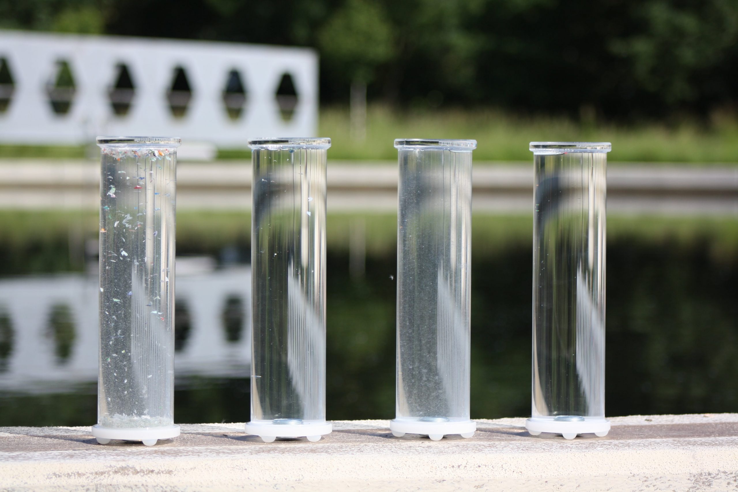 Mikroplastik Säulen