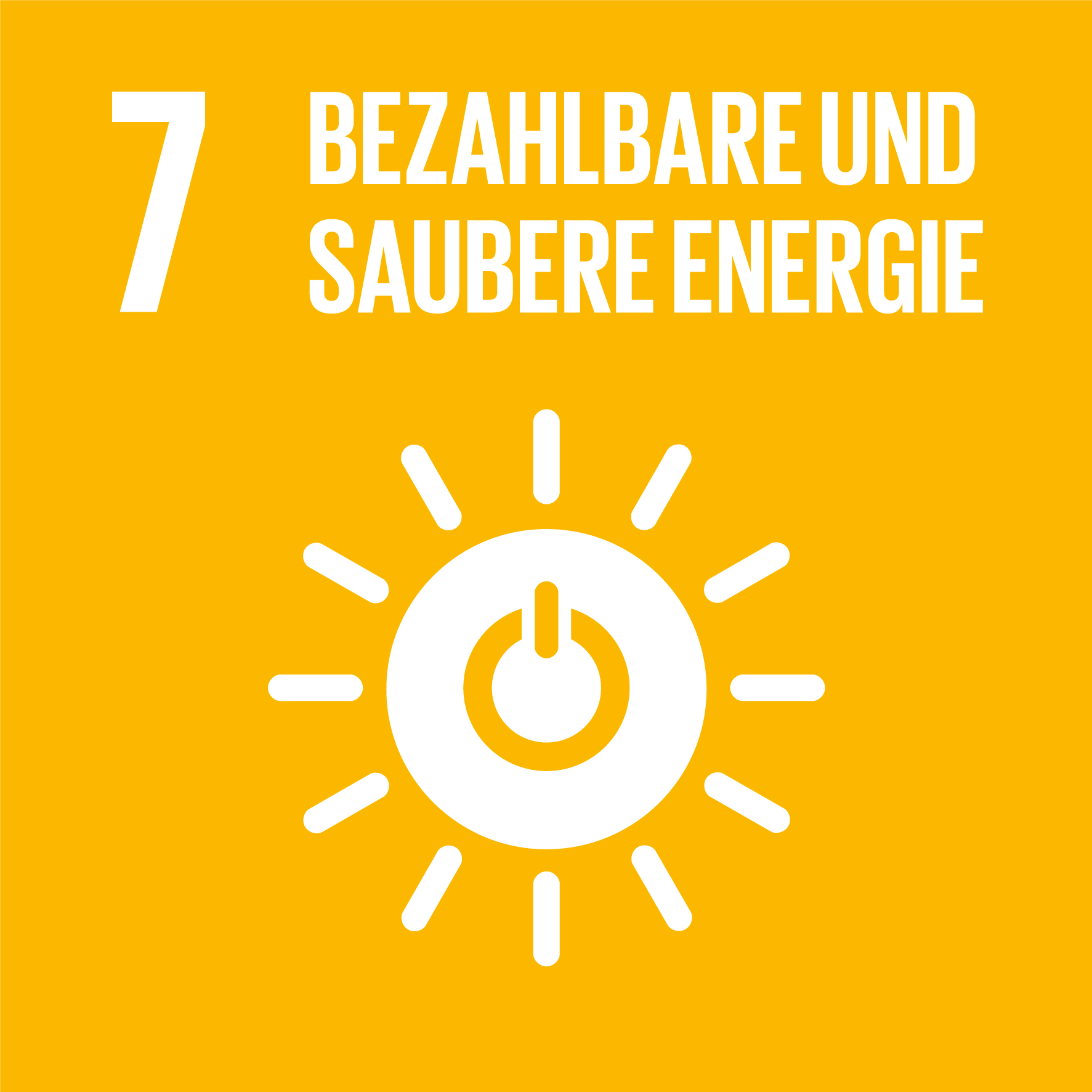 SDG7 - Bezahlbare, und saubere Energie