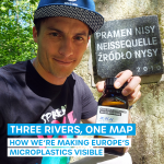 Oleg beim Mikroplastik Mapping
