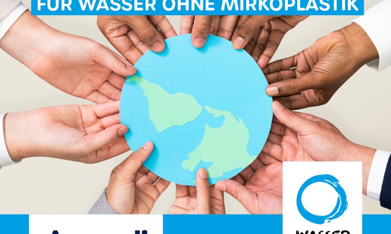 Hand in Hand für Wasser ohne Mikroplastik