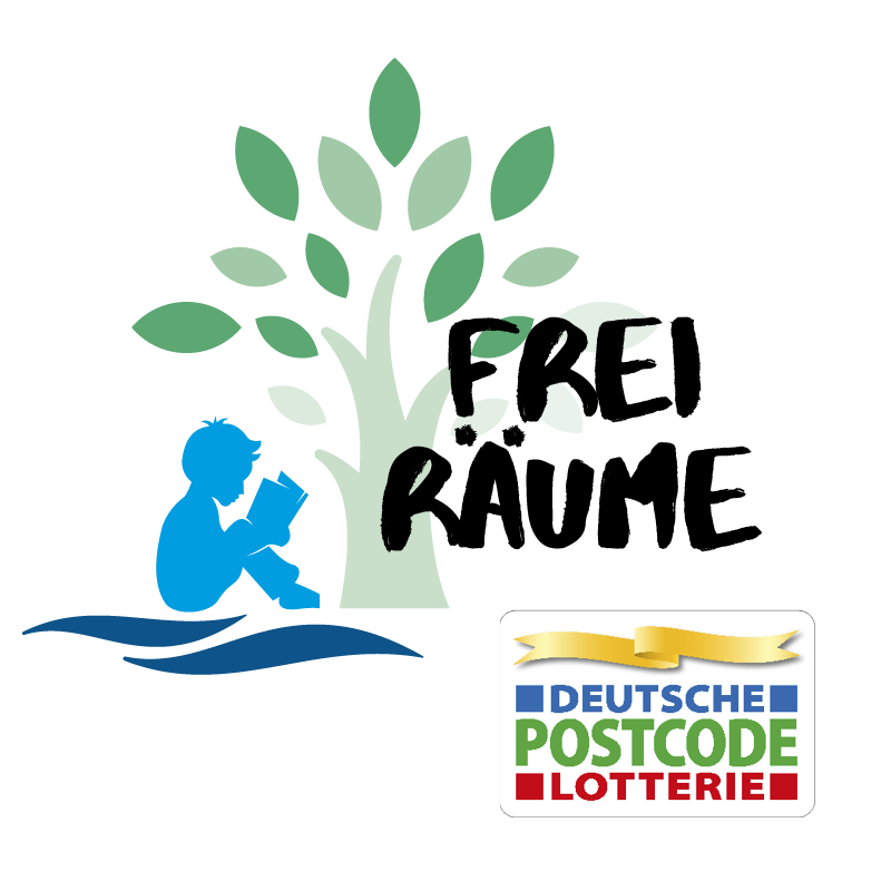 Freiräume Logo mit Postcode Lotterie